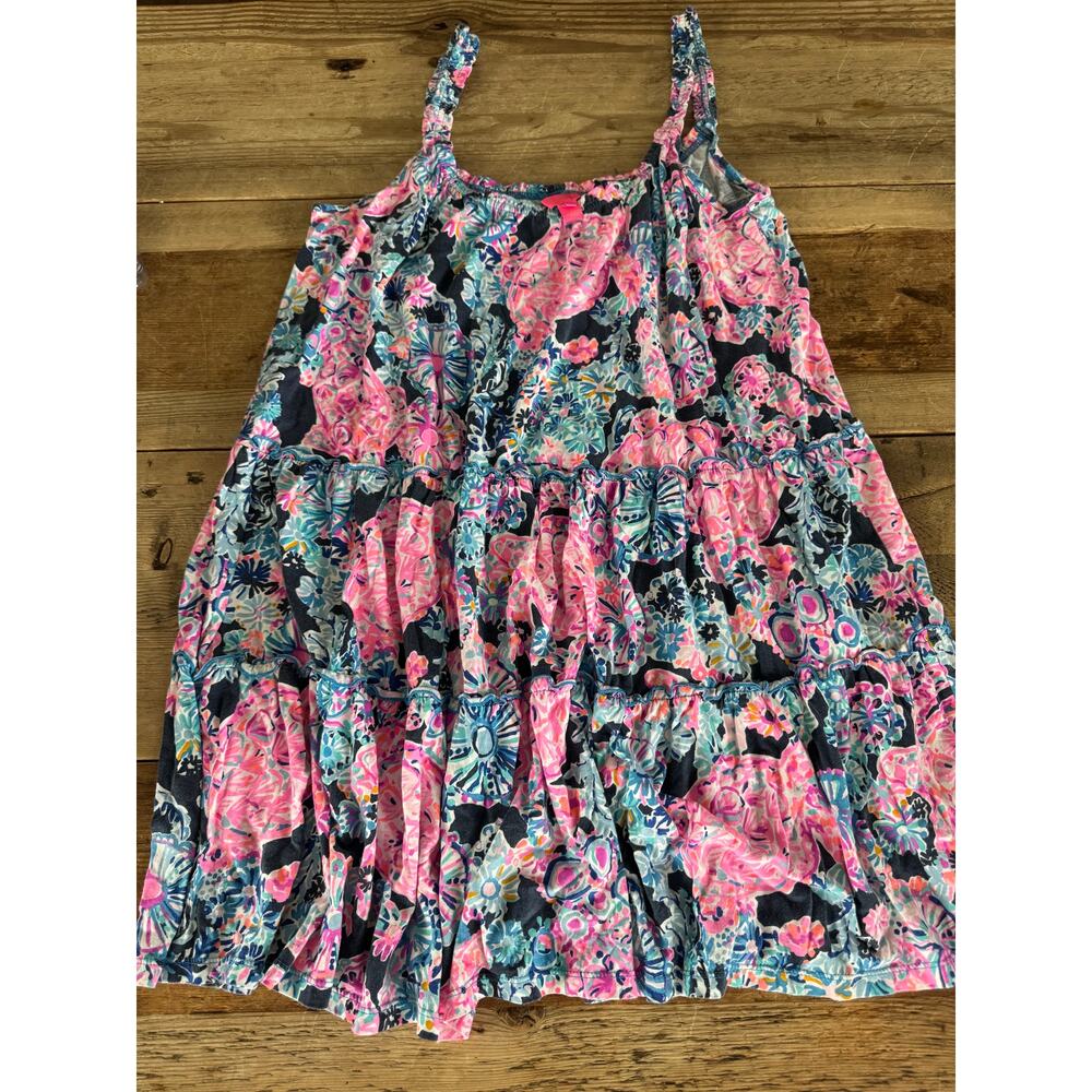 Lilly Pulitzer X-LARGE Turtle Amazement Floral – Loro Swing Dress